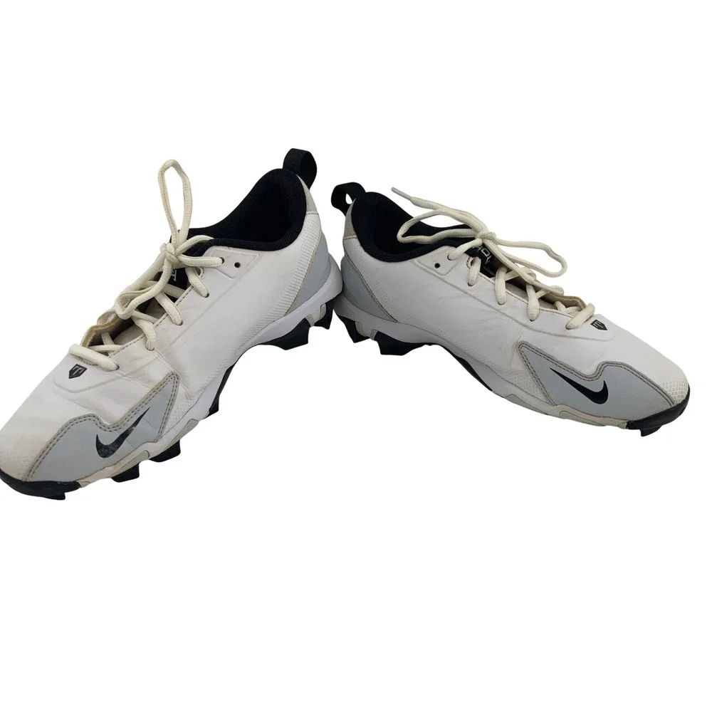 Nike TROUT FASTFLEX Low Baseball Cleats White Black Kids 6Y‎